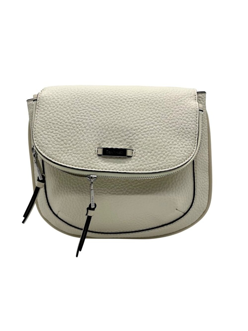 Calvin Klein White Leather Crossbody Bag